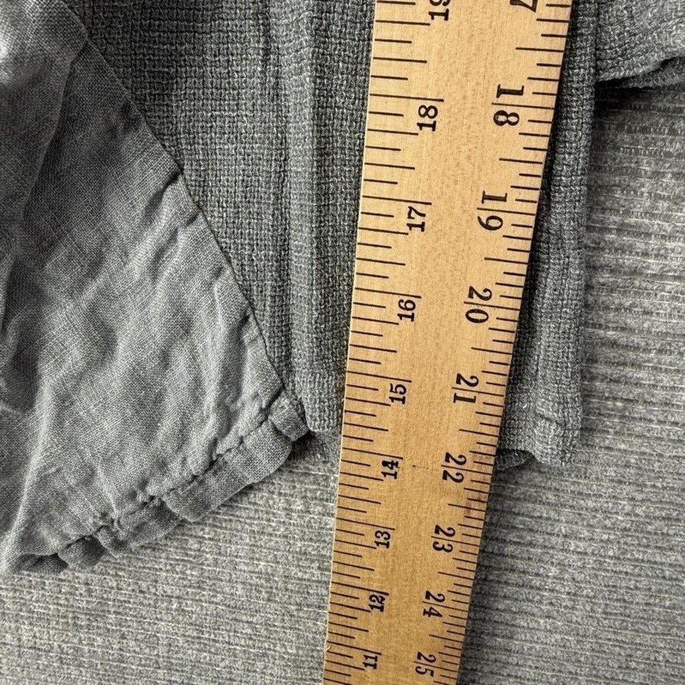 Meo Meli Pants Womens M Gray Harem Linen Cotton Elastic Waist Pockets Relaxed - Picture 7 of 9